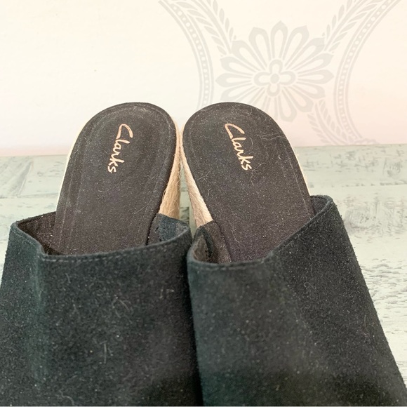 SOLD NEW Clarks Sandals Espadrille Slide Black 6.5 - Picture 6 of 15